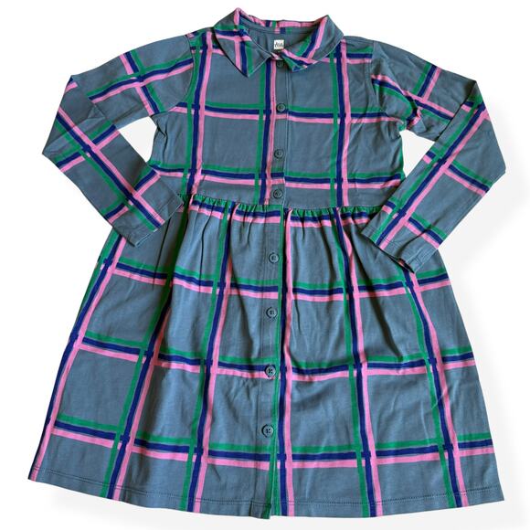 Tea Collection Other - Tea Collection Blue Collared Long Sleeve Shirt Dress 6